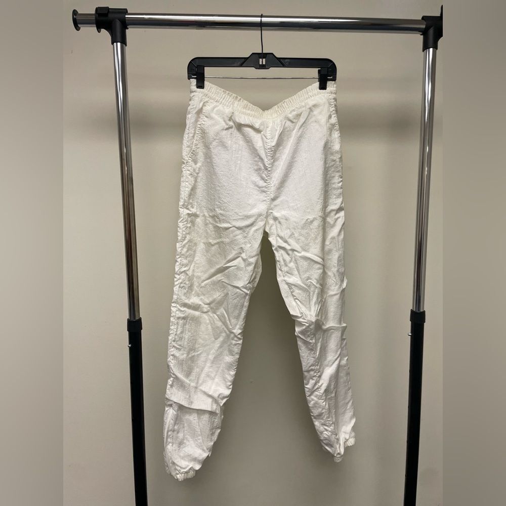 VTG Diadora Track Jogger Pants White Casual Athletic Streetwear Athleisure SZ S
